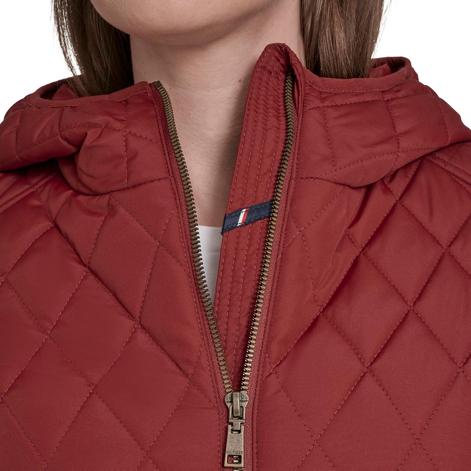 Tommy Hilfiger Women's Long Sleeve Zip Up Essential Quilted Jacket - Image 5