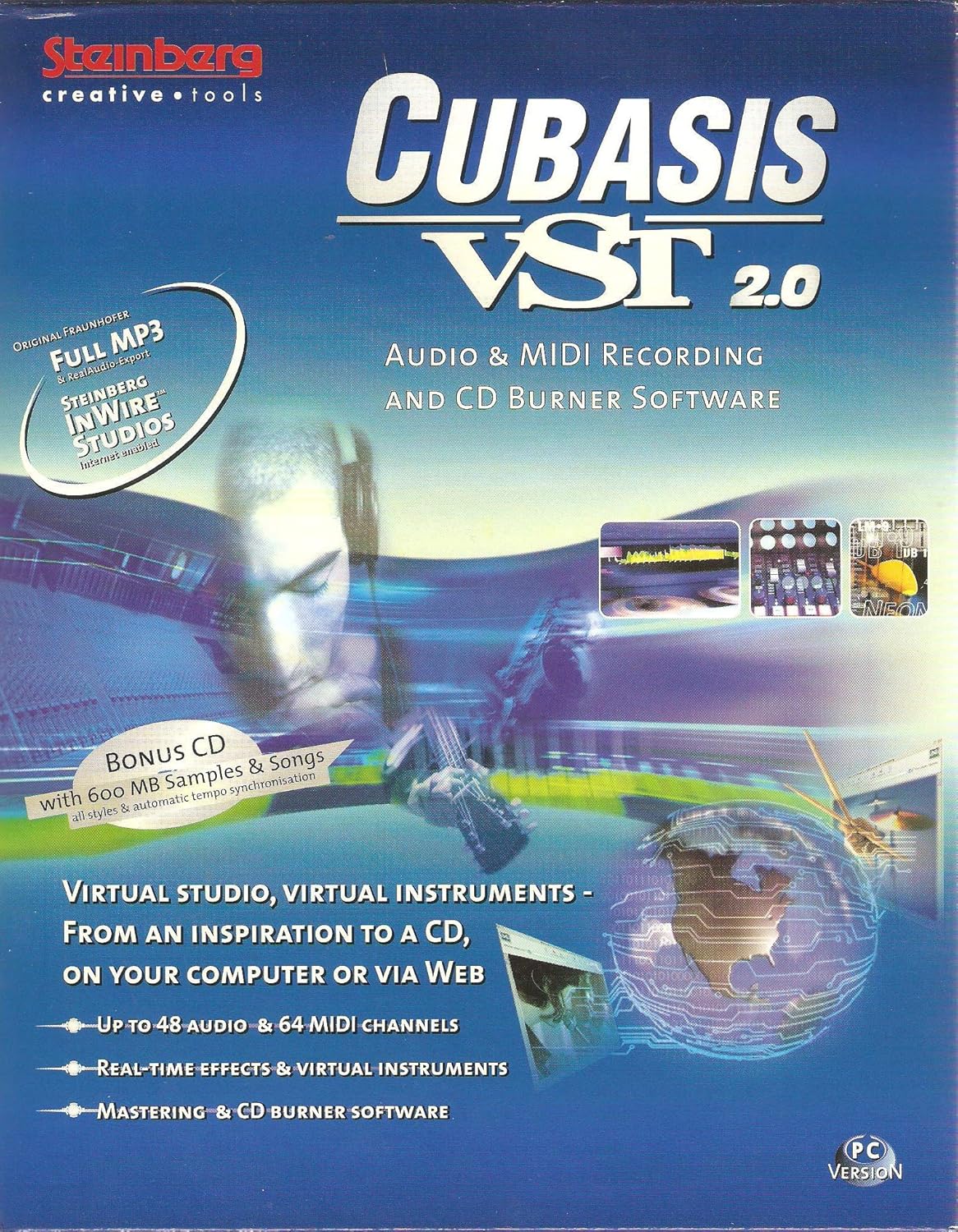 Cubasis VST 3.0 Studio Musique Complet - Steinberg 2001 - Ordinateur Personnel
