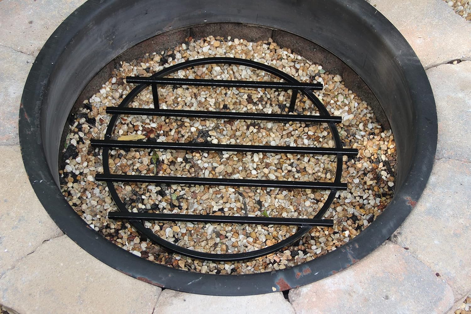 SteelFreak Classic Round Fire Pit Grate, 24 Inch Diameter - Made in The USA