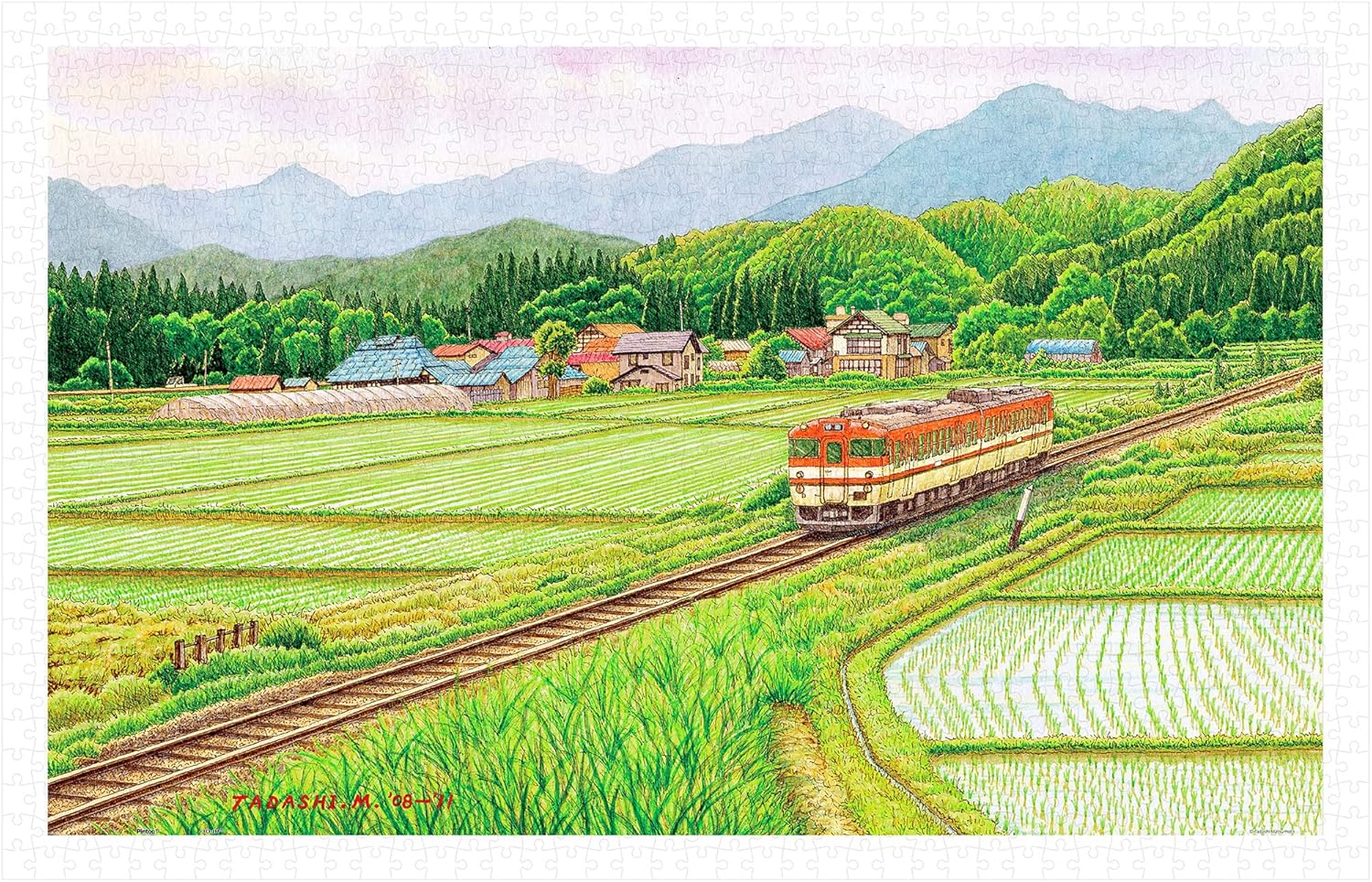Pintoo Jigsaw Puzzles 1000 Piece for Adults - Tadashi Matsumoto - Speed in Summer Beautiful Plastic Puzzle for Home Decor Zero Dust Easy Storage [H3055]