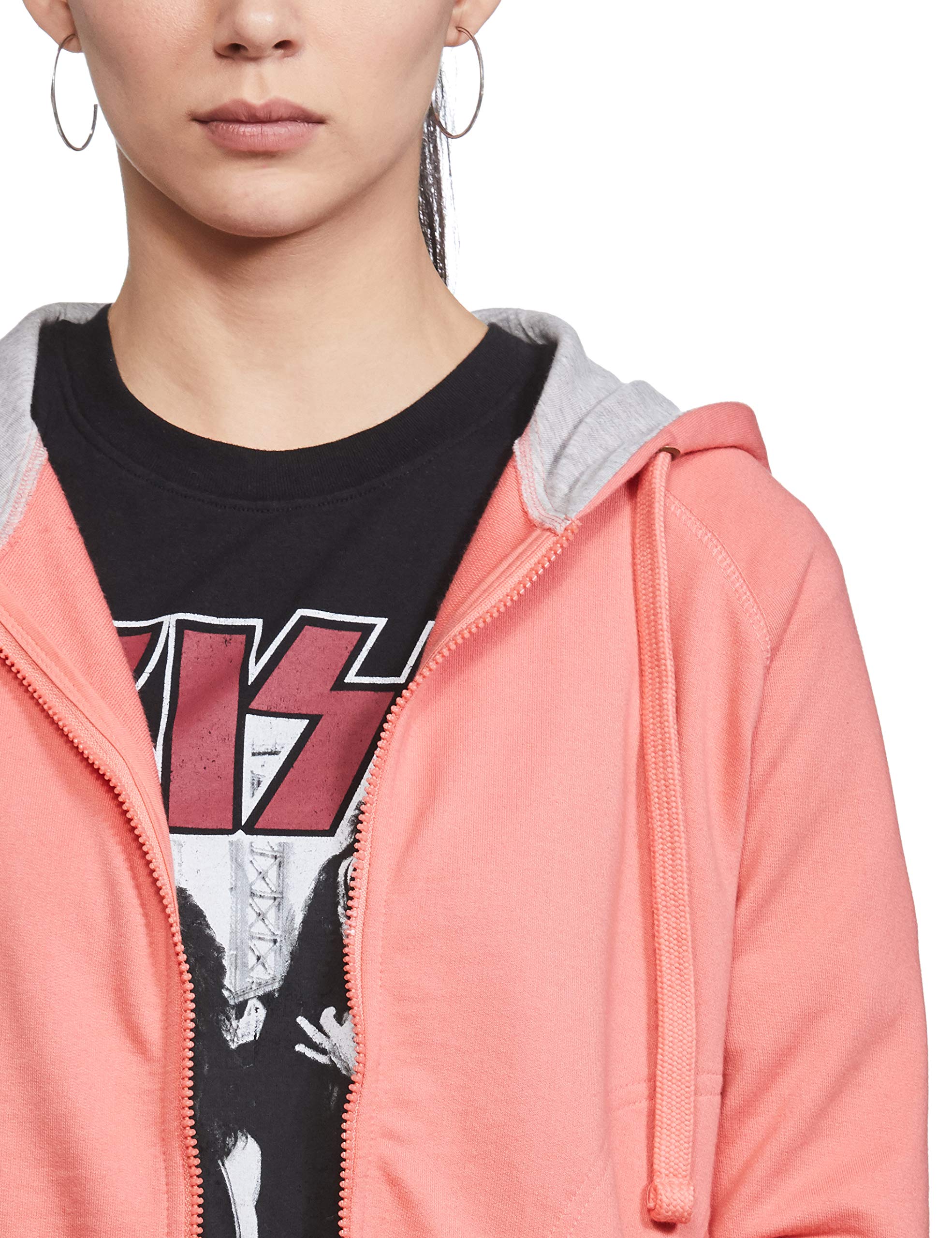 Amazon Brand - Symbol Women's Cottonblend Hooded Neck Regular Sweatshirts (002_Candle Pink_Small_Candle Pink_S) 1