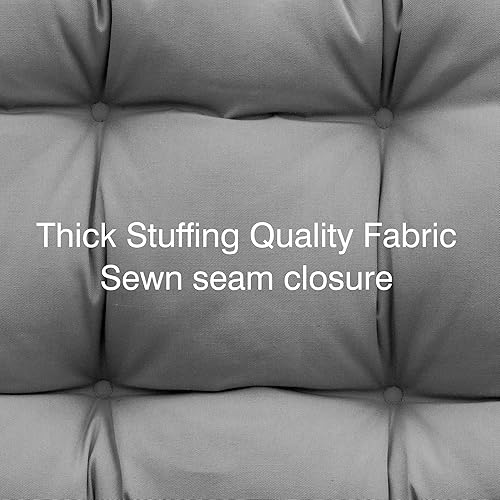 Miniatura 9 de QILLOWAY Cojín de asiento y respaldo para exteriores, cojín de repuesto de temporada para primaveraverano, juego de 2 (verde)