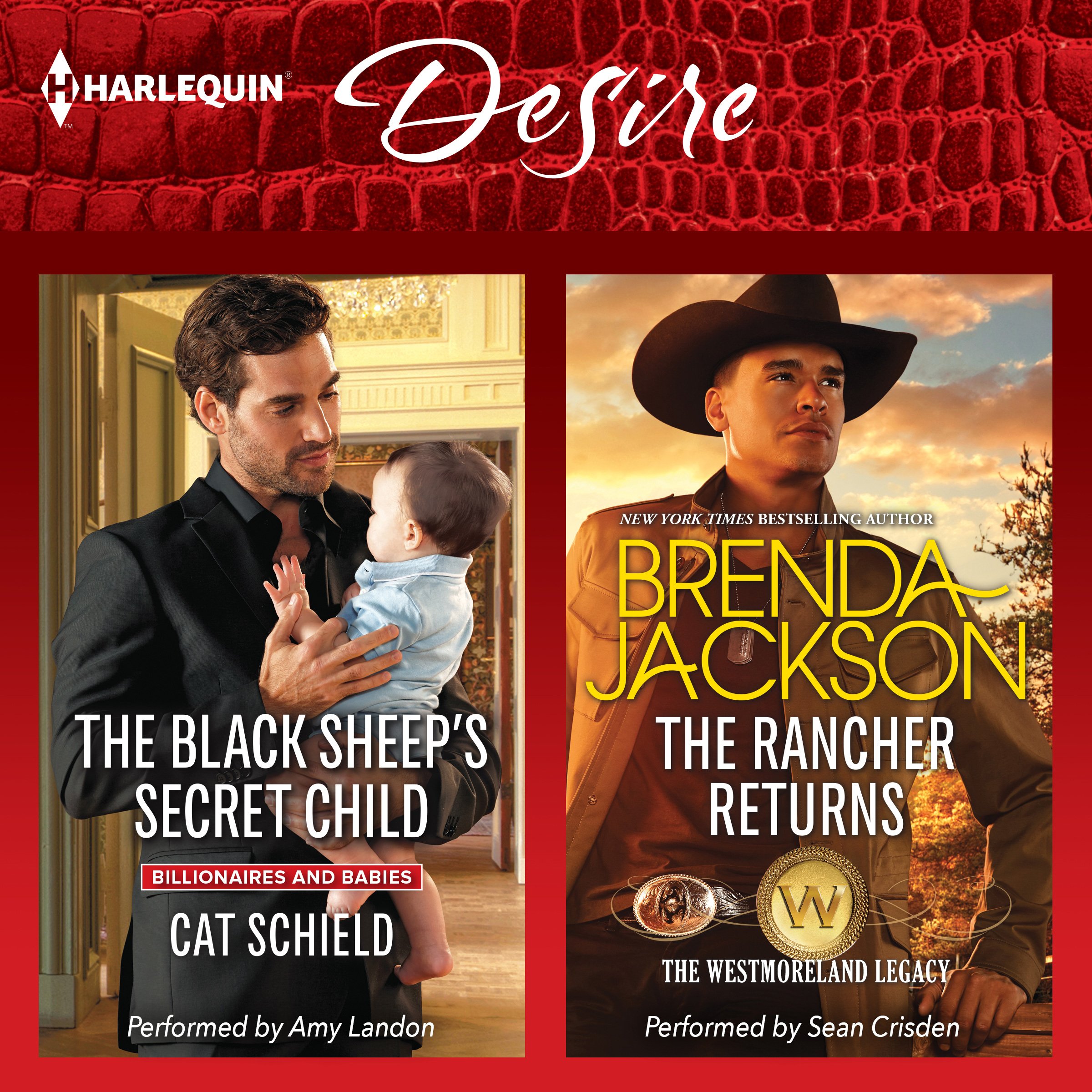 Cover art for The Black Sheep's Secret Child & The Rancher Returns