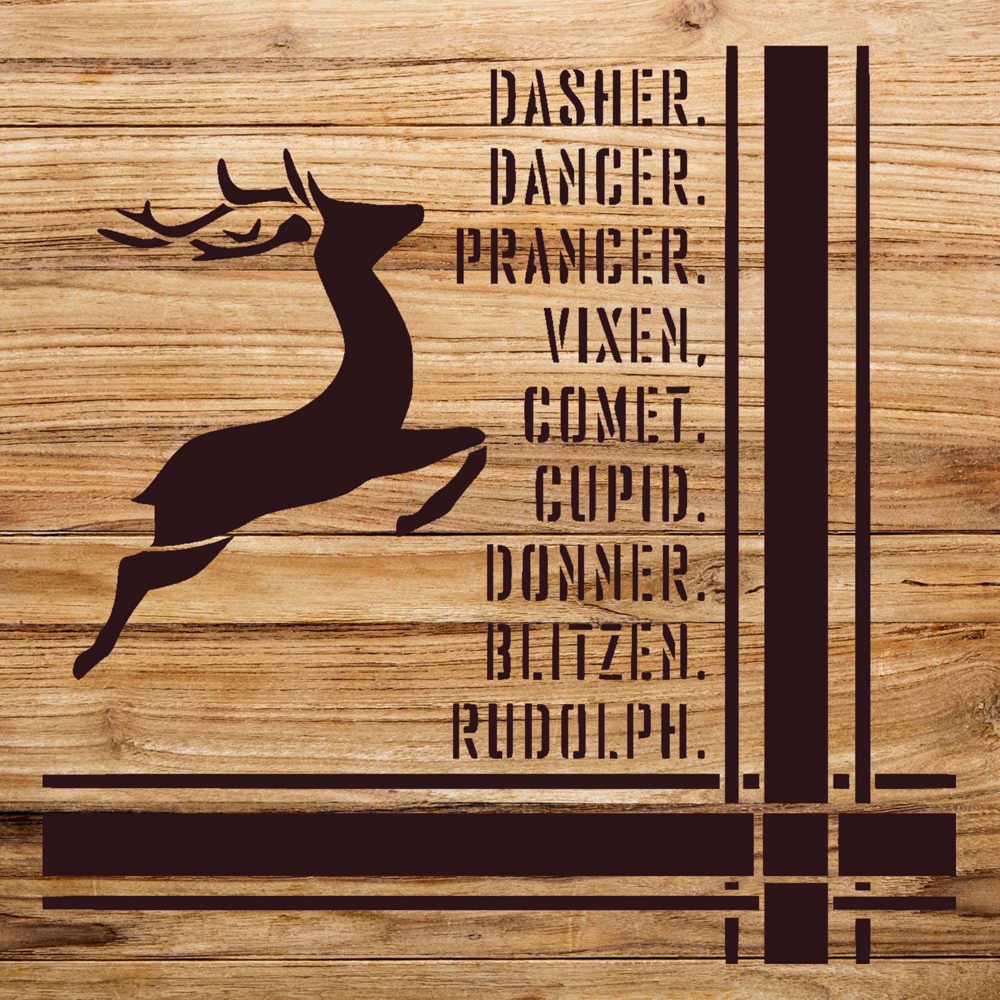 Christmas Holiday Song Stencil Pattern for Wood and Craft Projects, Reusable Mylar Template, Ideal for Home Decor and Festive Art Creations - Size A1 (23.4