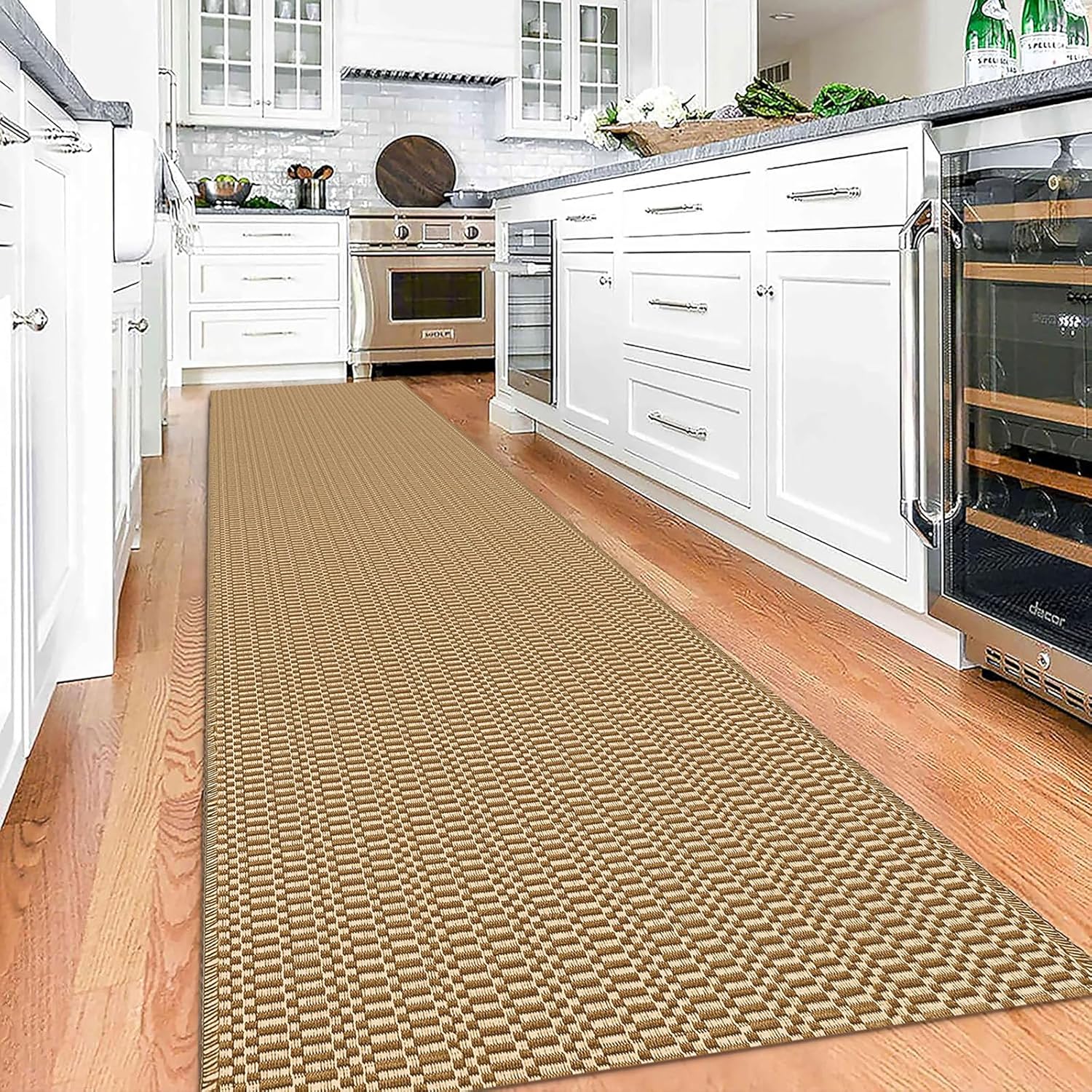 KOZYFLY Washable Runner Rug 2.6x12 ft Hallway Kitchen