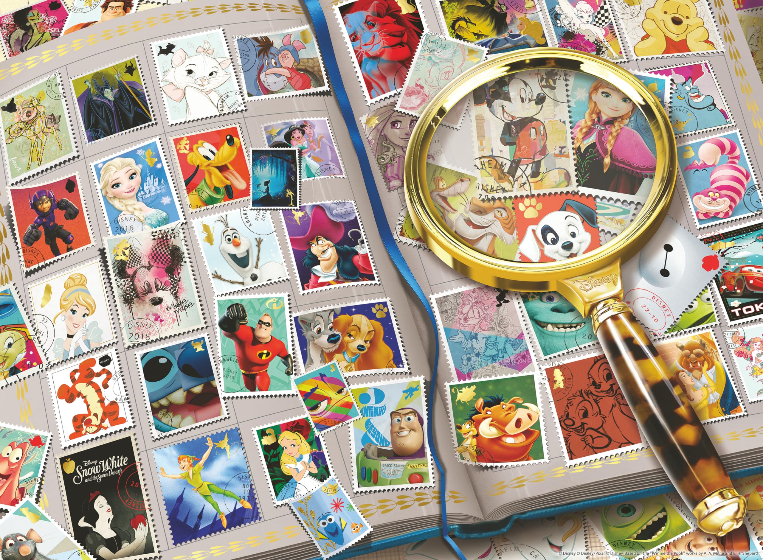 Disney - BUNページ Ravensburger - 2 x puzzle 500 elementów - Filmy i postacie