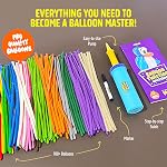 Ballon Animal Twist Kit avec pompe pour les enfants - Garçon & Cadeaux d'anniversaire pour filles et garçons - Arts et métiers d'art pour les enfants 8-12 ans - 6 7 8 9 10 11 12 Cadeau d'anniversaire de la jeune fille de l'année - Ballons d'animaux