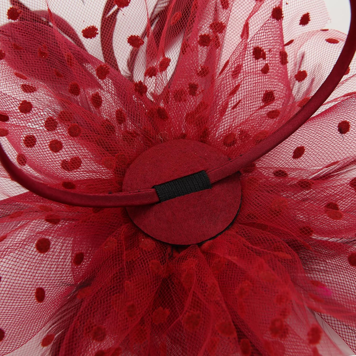 Women's 20s 50s Feather Mesh Pillbox Fascinator Hats for Women Wedding Tea Party Church with Headband and Clip - Image 5