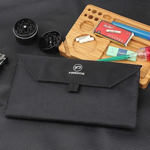 Miniatura 8 de FIREDOG Bolsa a prueba de olores, bolsa a prueba de olores con forro de carbono de 11 x 6 pulgadas, bolsa a prueba de olores, contenedor grande para