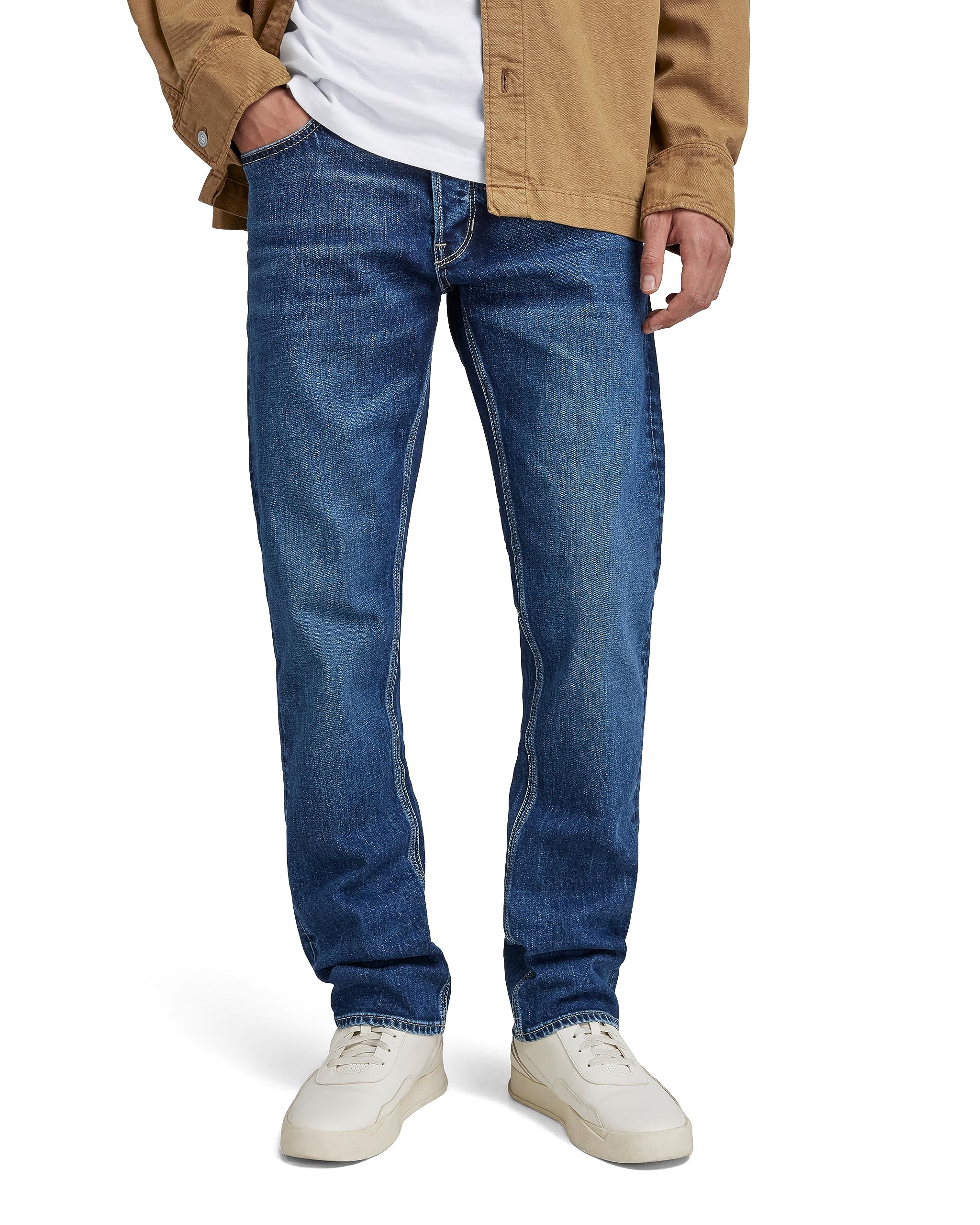 G-STAR RAWMen's Mosa Straight Jeans, Blue (faded atlantic ocean D23692-C052-G119), 34W / 30L