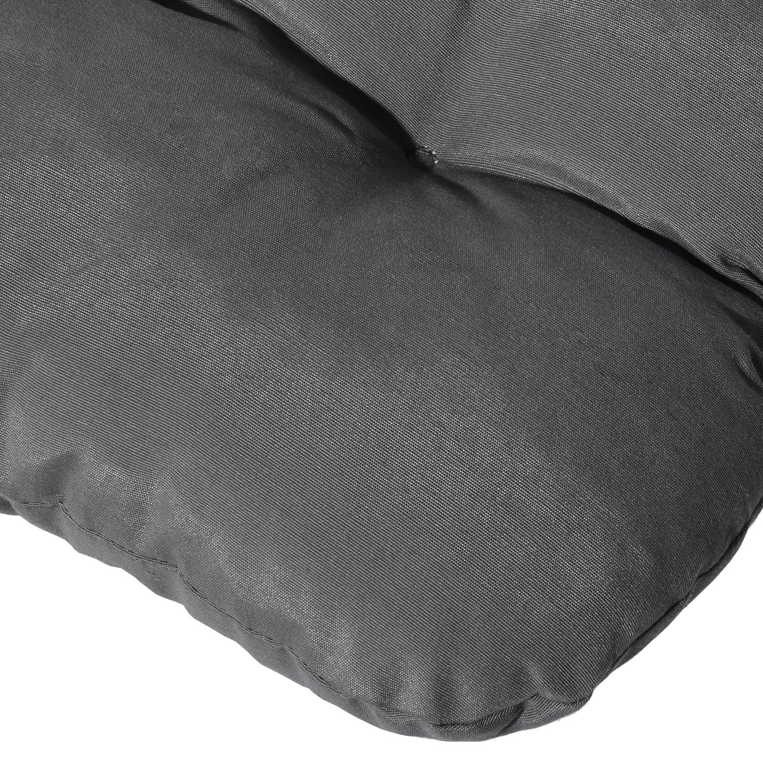 Beautissu Flair NL Tuinkussen - Kussen voor Tuin Meubelen - Zitkussen 100x50x8 cm Antraciet - Tuinkussens in Matraskussen Kwaliteit