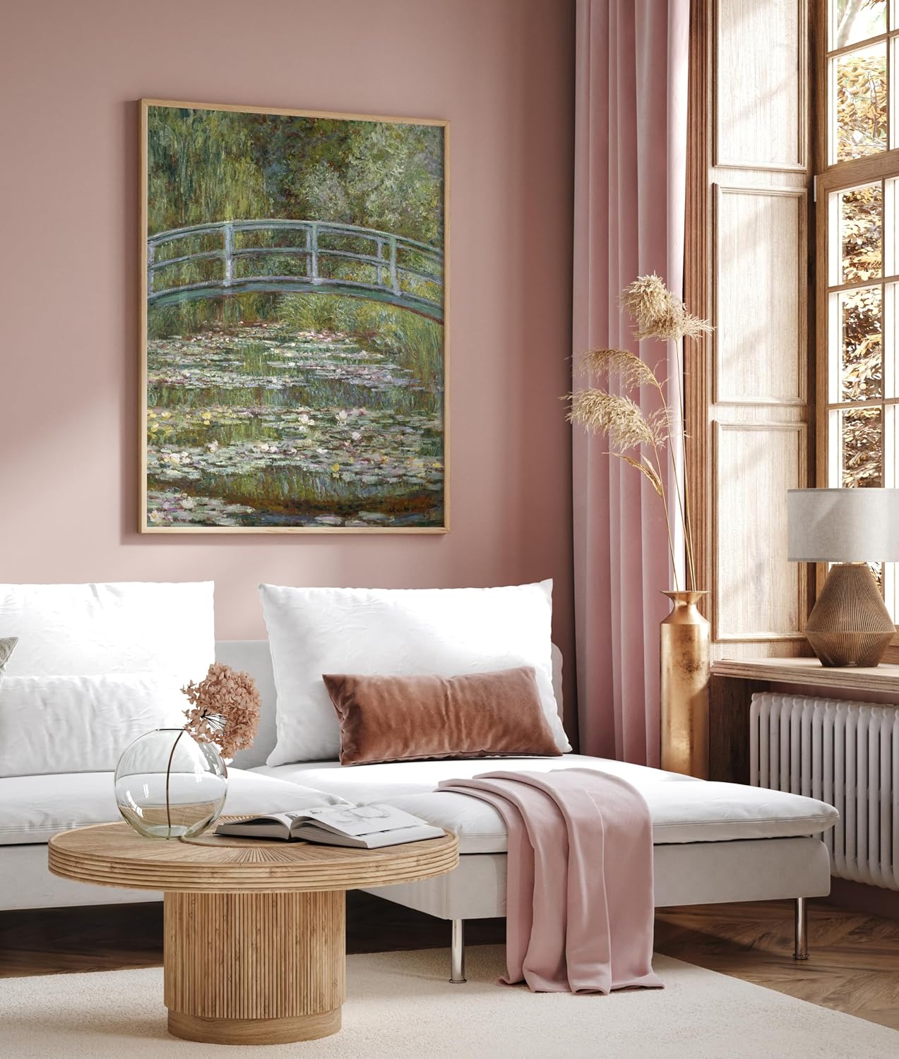 Poster Master Vintage Claude Monet Poster - Retro The Water Lily Pond Print - Impressionism Art - Nature Illustration - Fine Painting - Aesthetic Living Room Wall Decor - 8x10 UNFRAMED Wall Decor