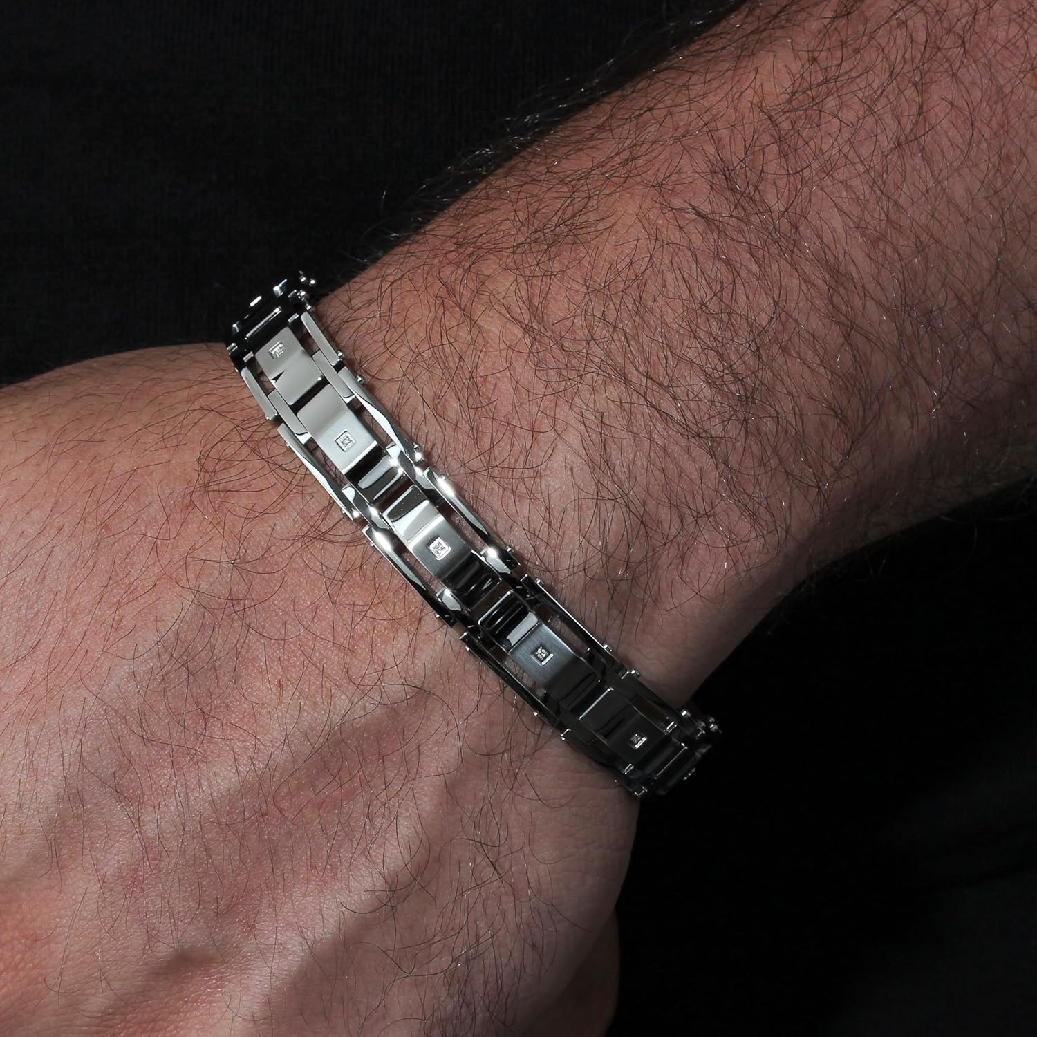 Men's Stainless Steel Men's Link Bracelet - Choice of Color