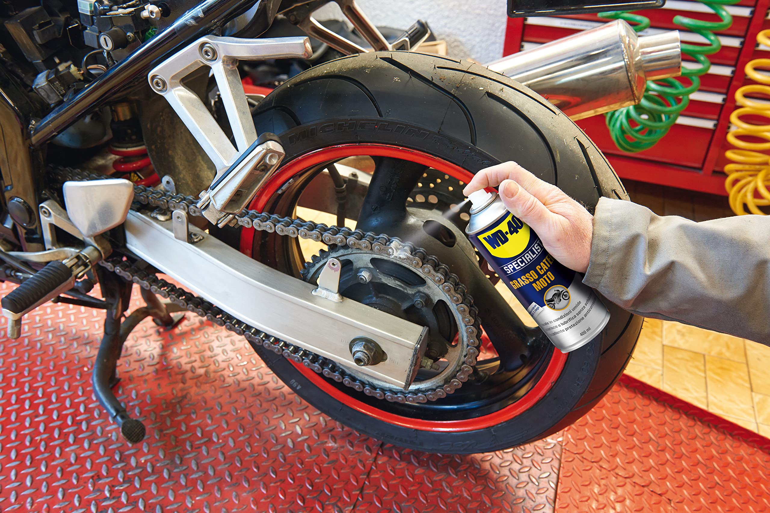 WD-40 - Grasa de cadenas SPECIALIST MOTORBIKE 400 ml (caja de 6 uds)