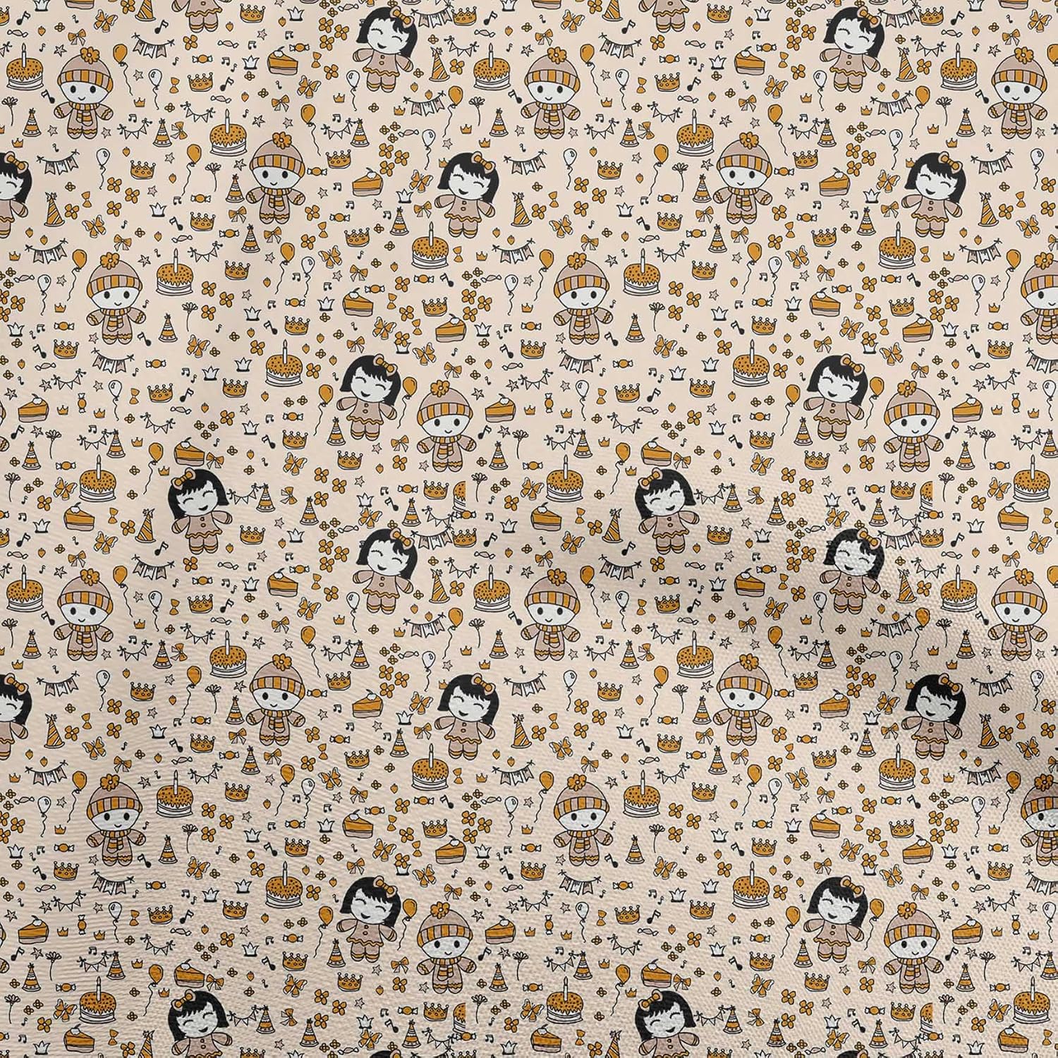 oneOone Cotton Flex Pear Green Fabric Random Craft Projects Decor Fabric Printed by The Yard 40 Inch Wide