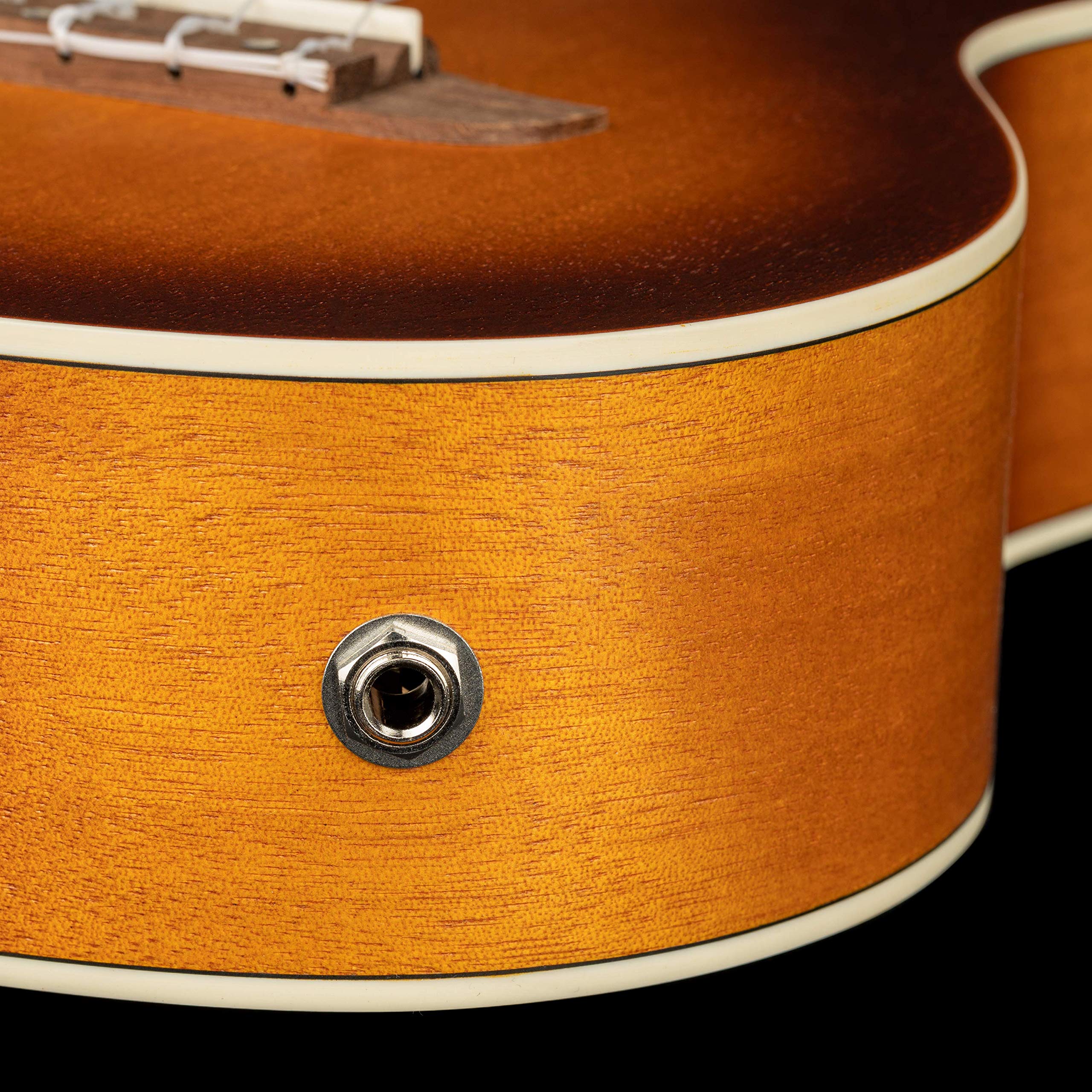 Ortega Guitars Ukulele Concerto Elettro-Acustico – Earth Series – con Cutaway – Okoume, Brown (RUDAWN-CE)