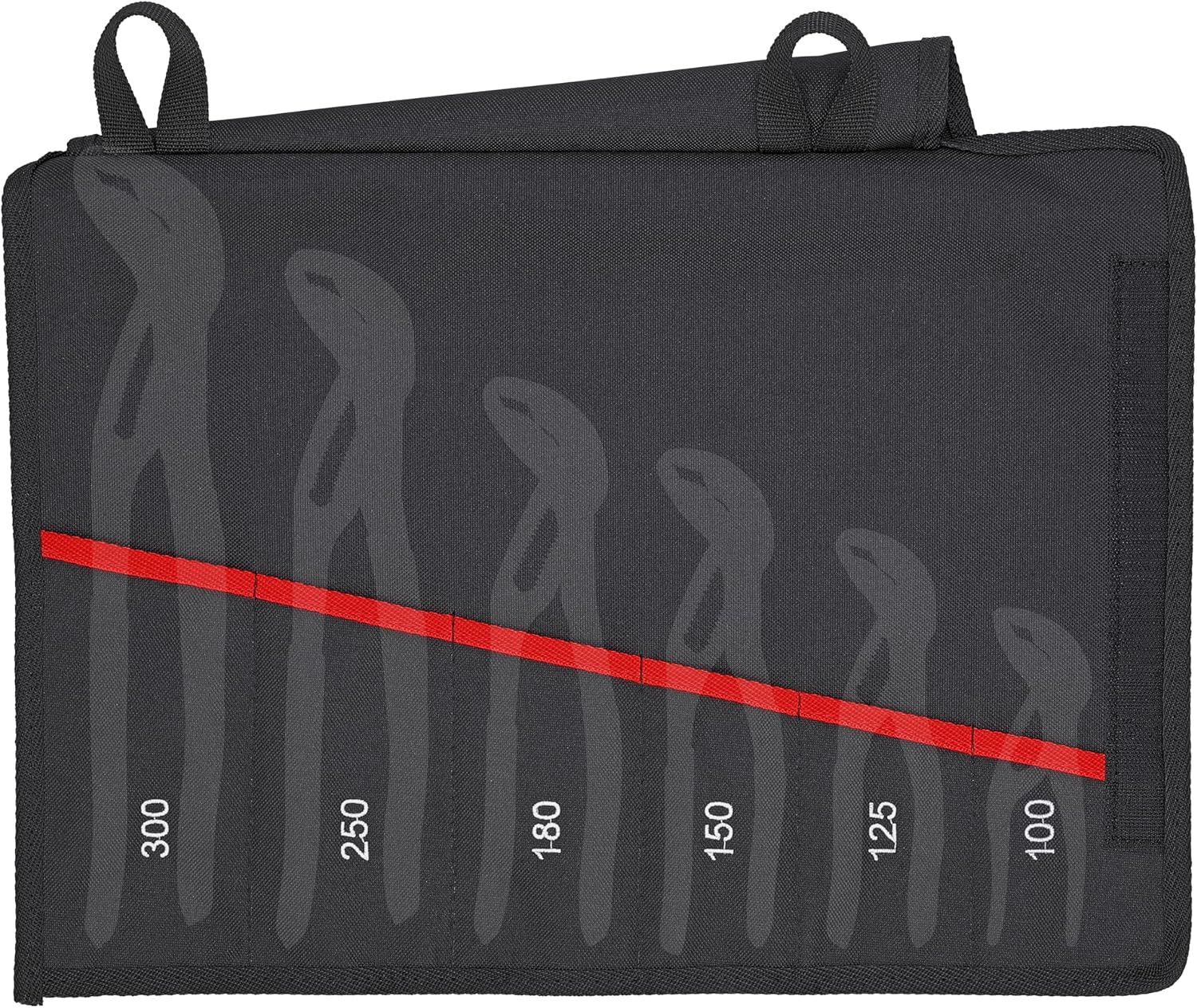 KNIPEX Tools 00 19 55 S5 LE 6 Pocket Roll-Up Tool Bag-Cobra®, Empty