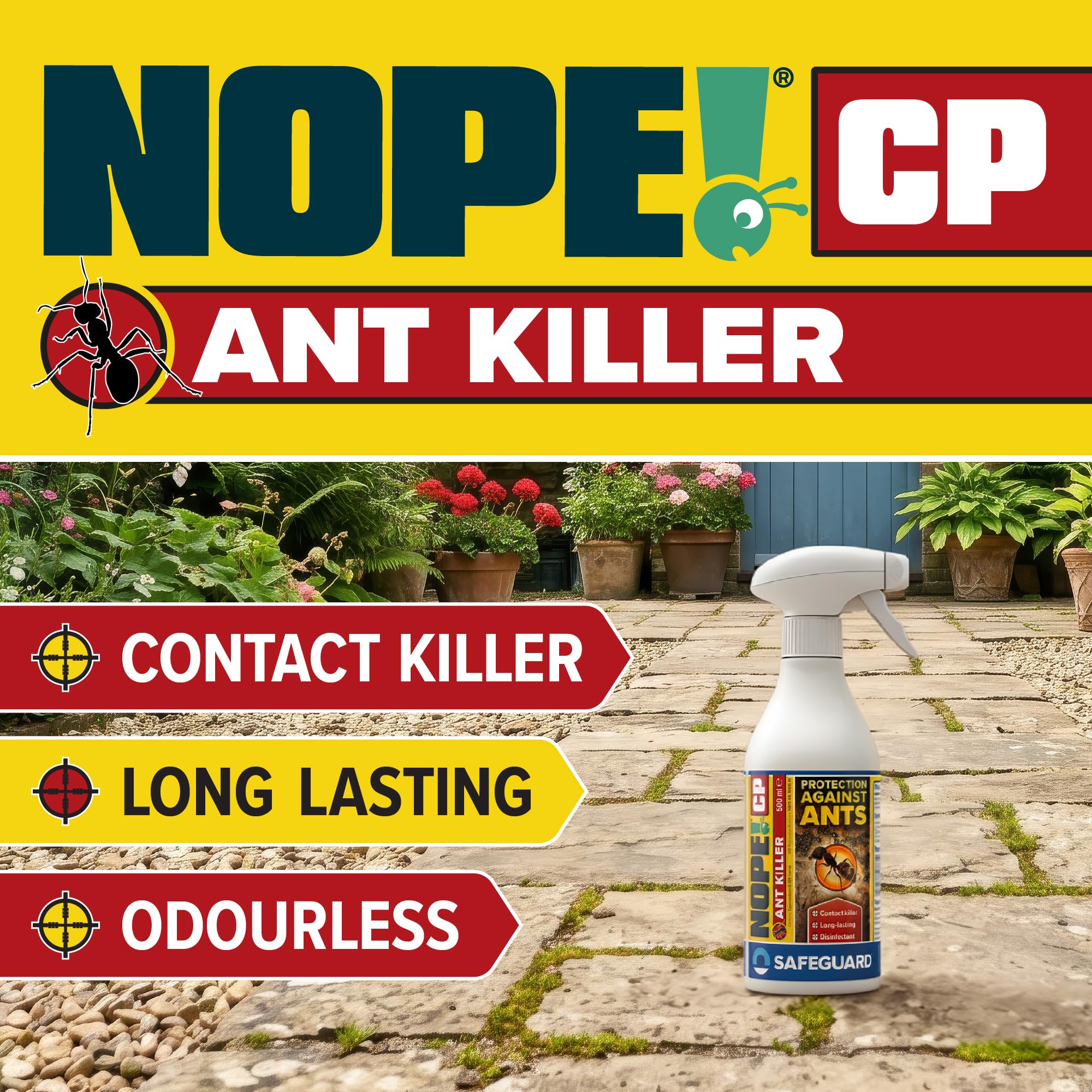 NOPE! CP Ant Killer Spray - 500ml - Spray Long-Lasting, Fast Acting for Indoor and Outdoor use — view 2