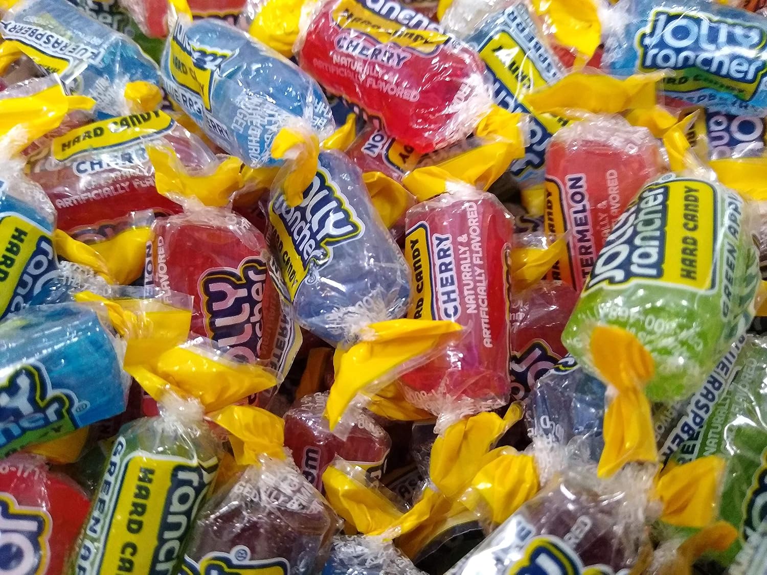 Jolly Ranchers - 2 lbs Green Apple Blue Raspberry Grape Watermelon Cherry Fresh Delicious Bulk Assorted Candy
