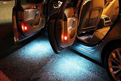 Miniatura 9 de iJDMTOY (2) Conjunto de luz de cortesía para puerta lateral completa compatible con Lexus IS ES GS LS RX GX LX Toyota Avalon Sienna Venza Camry