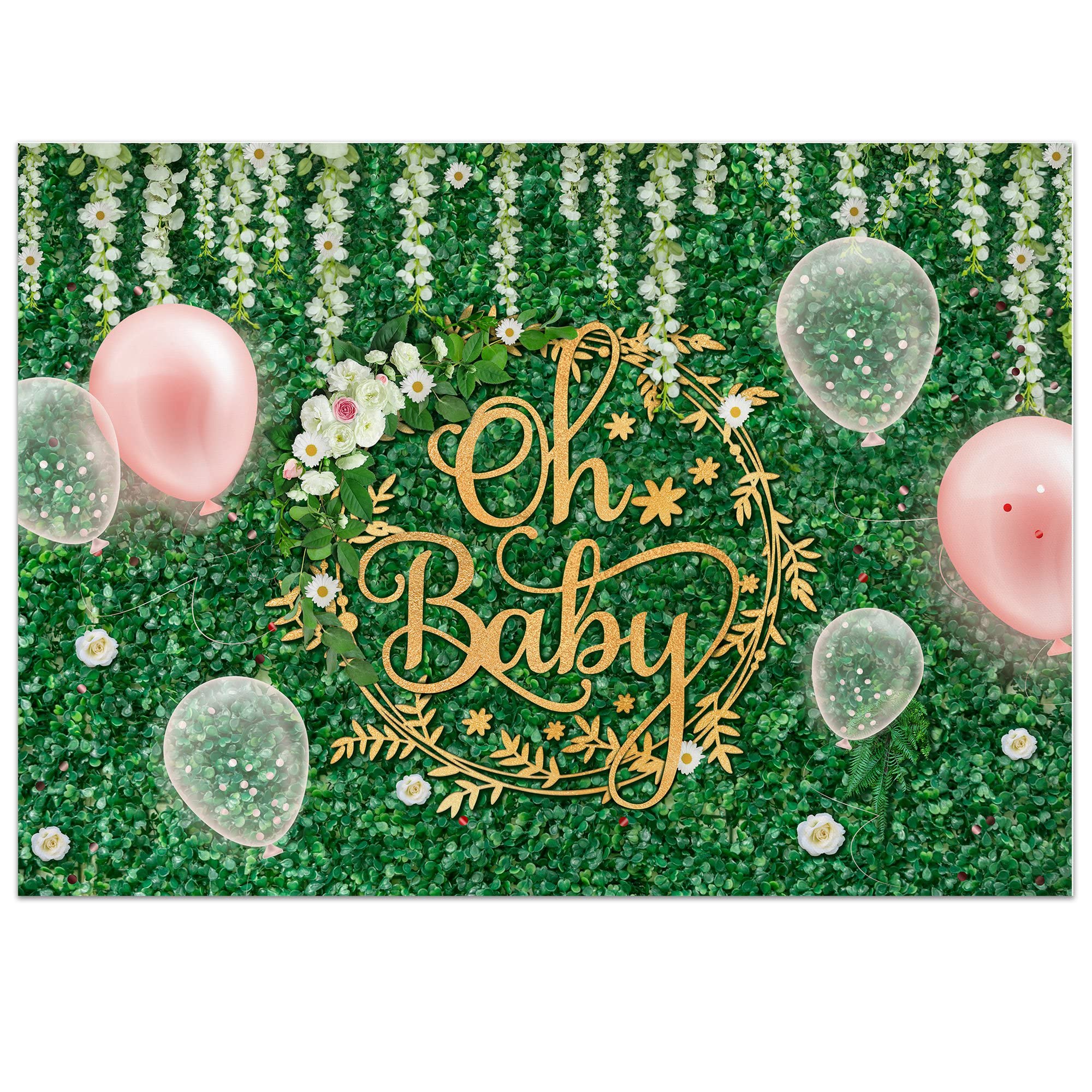 Buy Oh Baby Backdrop for Baby Shower, 7x5ft Baby Shower