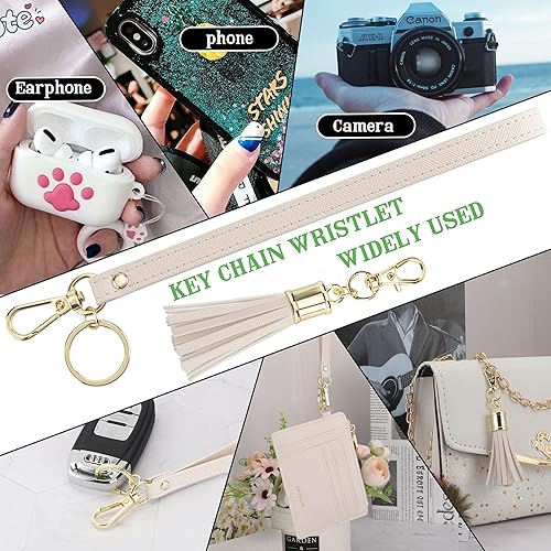 Vista 4 de New Fashion Kingdom Cartera pequeña para mujer, tarjetero RFID, cartera con llavero, cartera delgada para mujer, cartera compacta de cuero