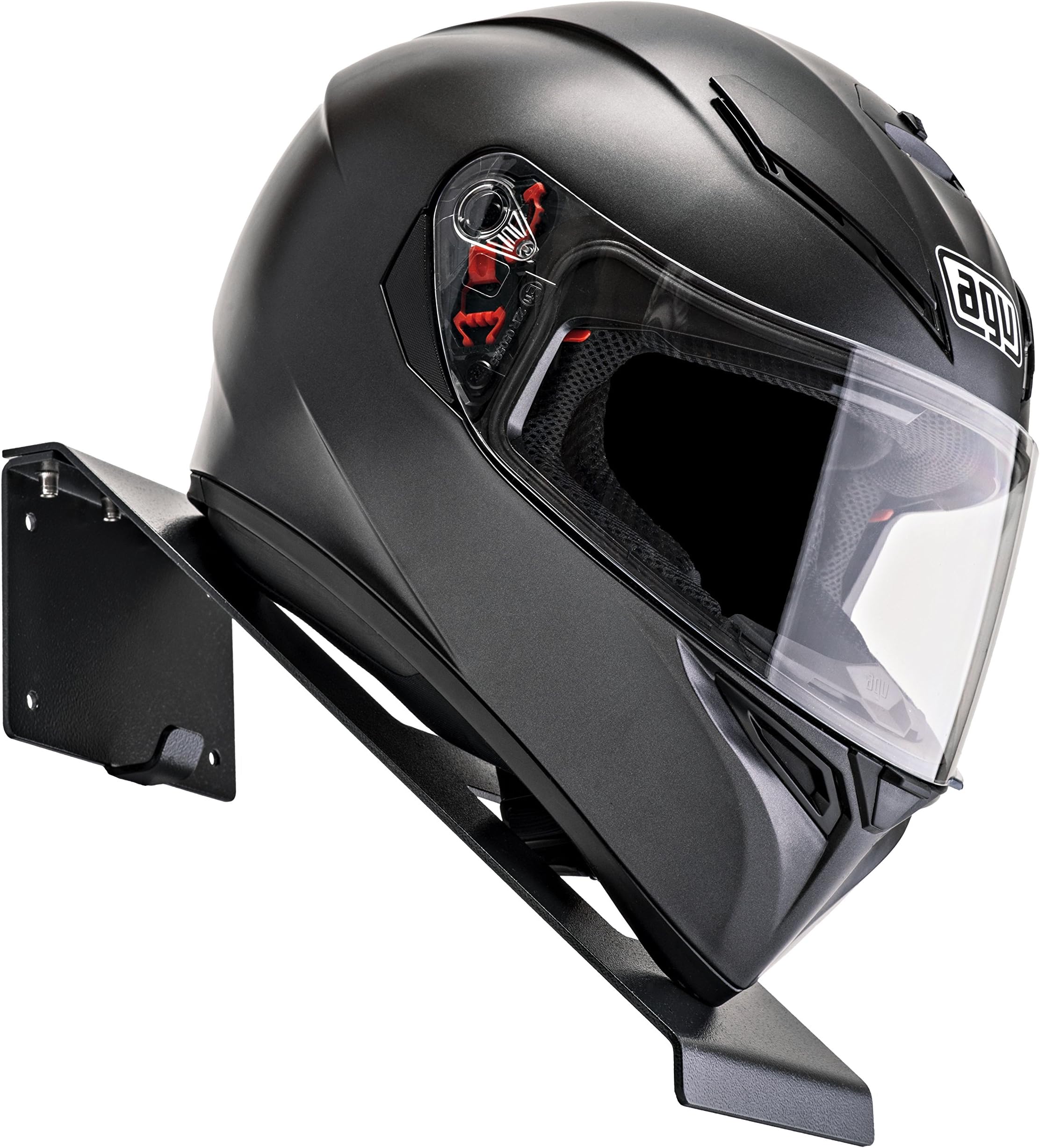 Helmet Holder Rack - shelf hanger storage fixation mount on wall (Grey ...