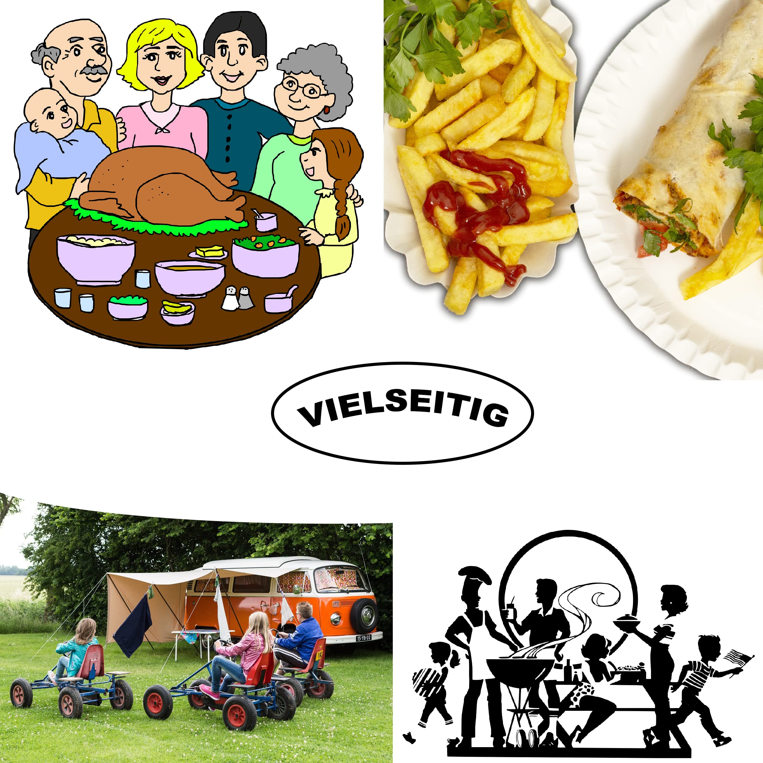 Kinderfeestje - Folat - Karton - Wegwerp borden - Wegwerp