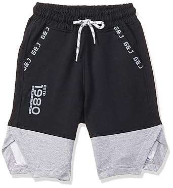 Gini & Jony Boys Flat Front Regular fit Cotton Shorts