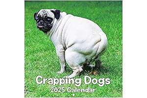 Pooping Dogs Wall Calendar 2025