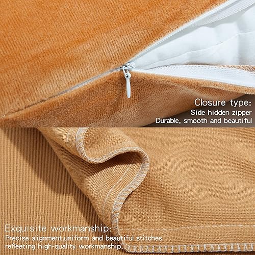 Miniatura 2 de NTBAY- Fundas de almohada de terciopelo con cremallera para niños pequeños, 2 unidades, súper suaves y acogedoras, fundas de almohada de color