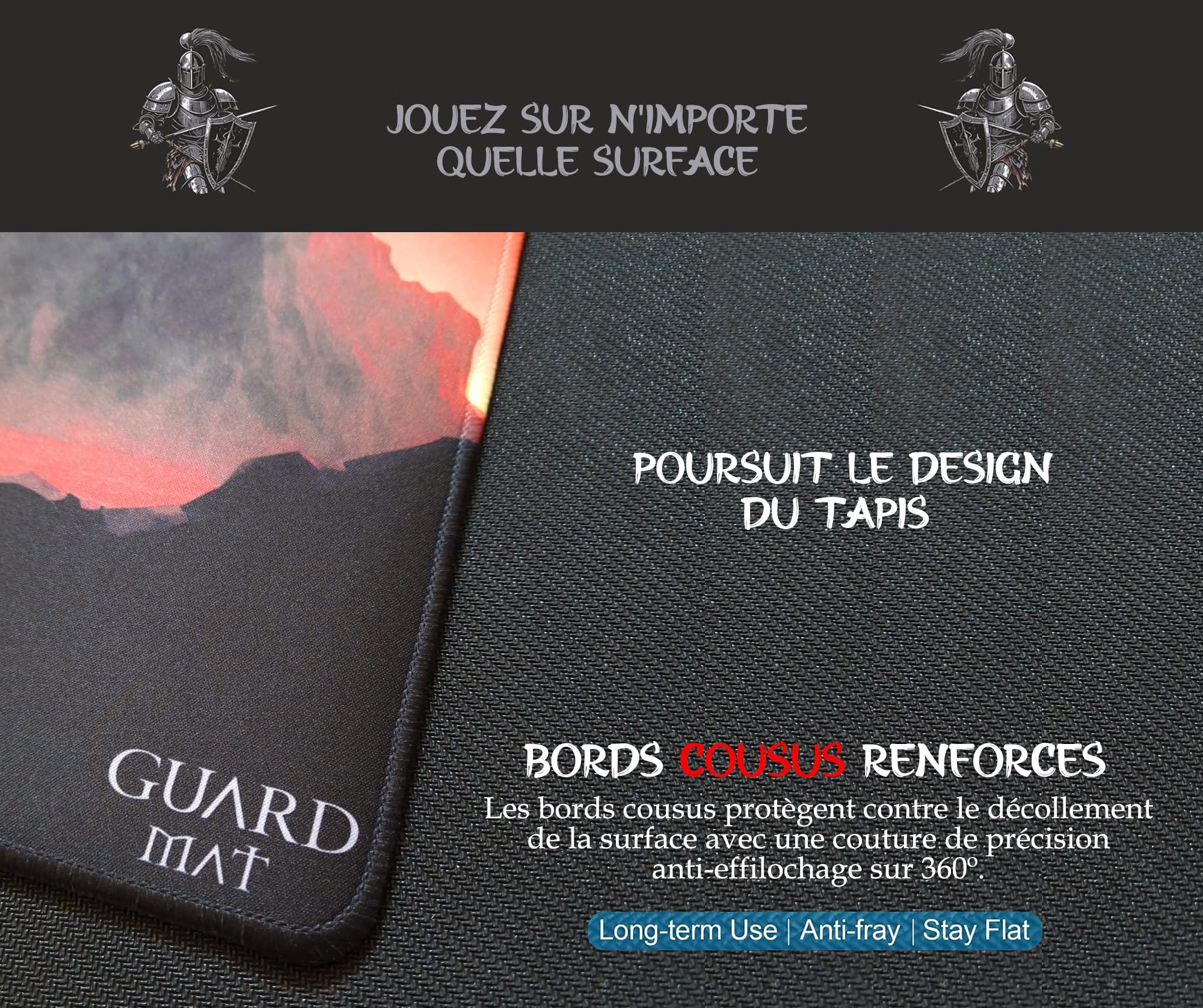 Void Swamp (Bords Cousus) - Tapis de Cartes Magic - Tapi de Jeu - Playmat pour Jouer à MTG, Le Seigneur des Anneaux, TCG - Tapis de Jeu de Société