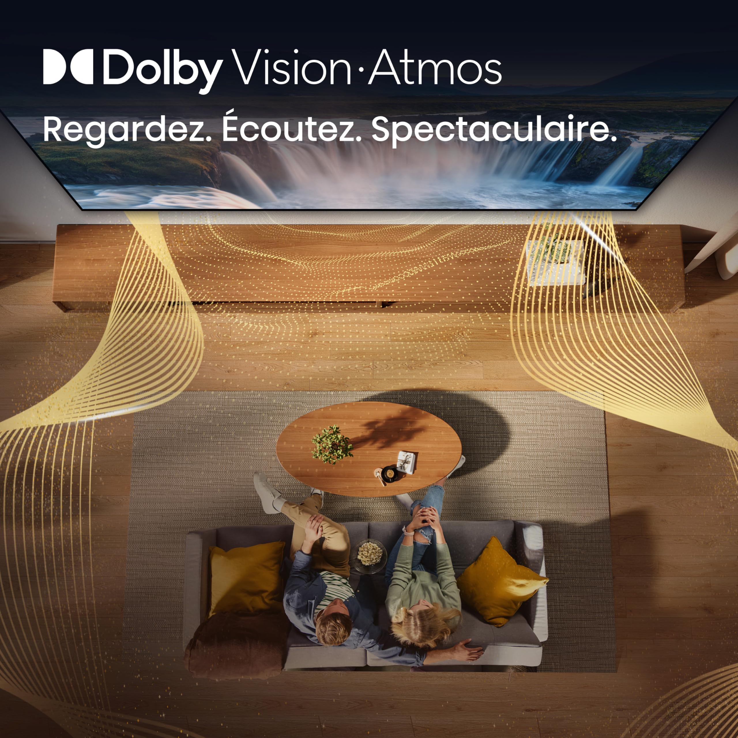 Hisense 85E7DS TV QLED 4K 85" (215 cm) - Série E7DS - Dolby Vision IQ & Atmos, 120Hz HSR, Game Mode Plus, Smart TV HomeOS, Alexa Intégrée, AirPlay 2.
