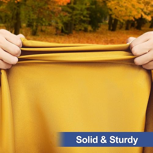 Miniatura 4 de homing Mantel rectangular para mesa, mantel ajustable elástico de poliéster impermeable, se adapta a mesas plegables de 6 pies, protector de mesa