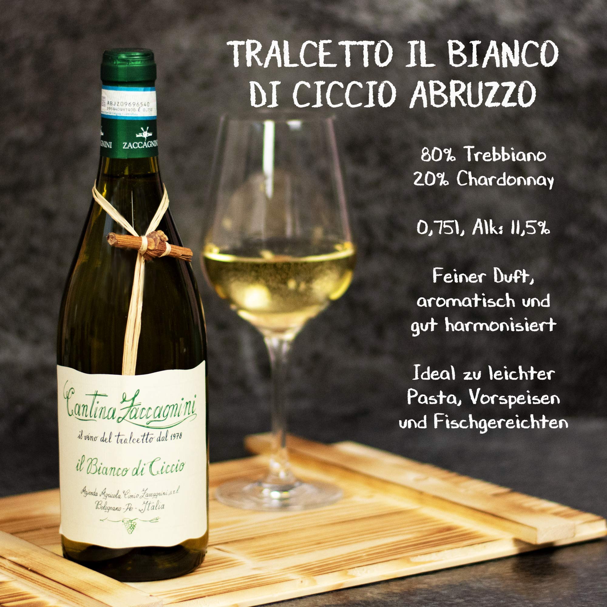 Geschenkset Abruzzo | Weinset mit Holzkiste und 3 ausgezeichneten Weinen (Rot, Weiß, Rosé) aus Italien | Wein Geschenk Korb gefüllt für Weinliebhaber | Italienische Geschenkbox für Frauen & Männer