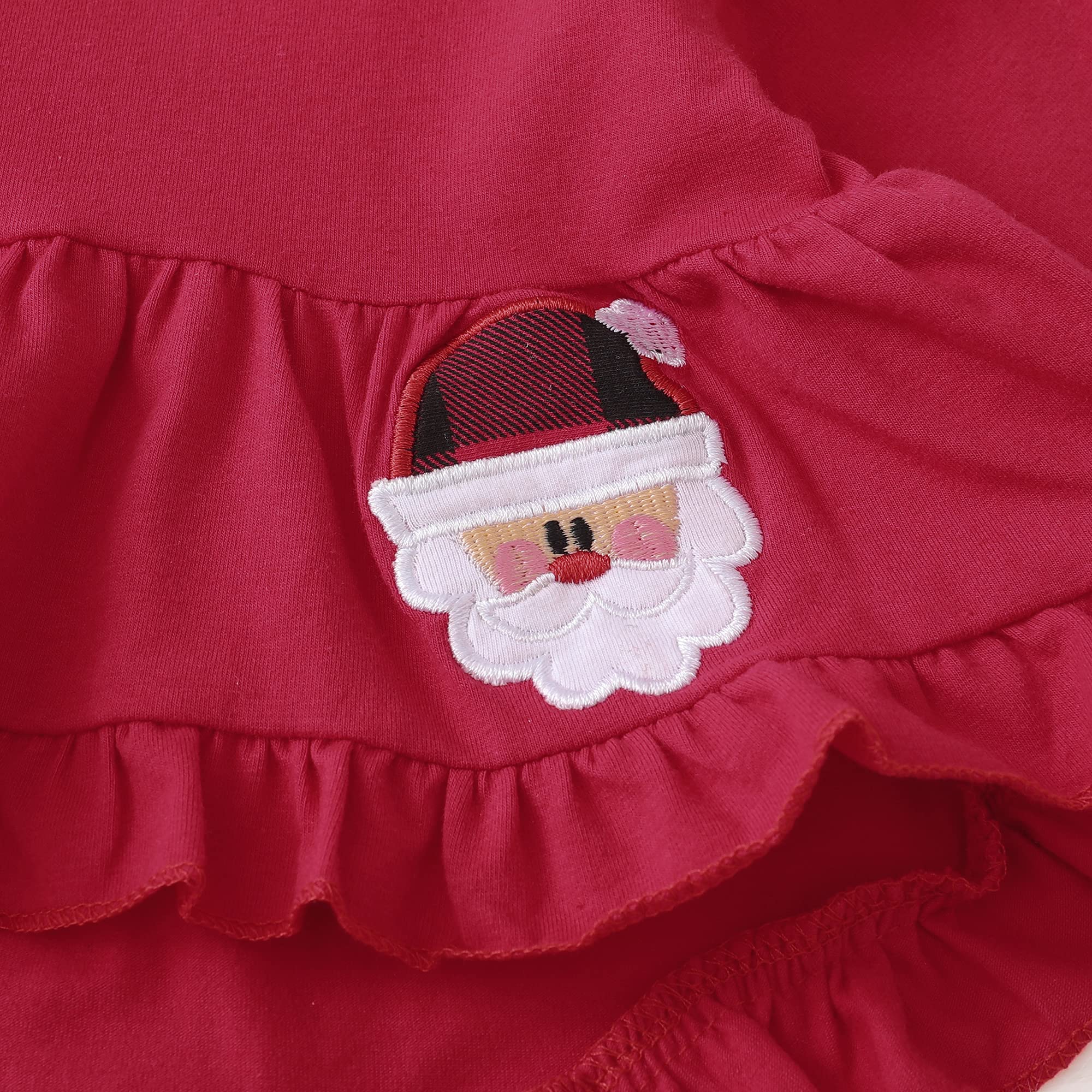 Kucnuzki Conjunto de ropa de bebé para niña, conjunto de camisa con volantes y pantalones florales, ropa de otoño e invierno para niña