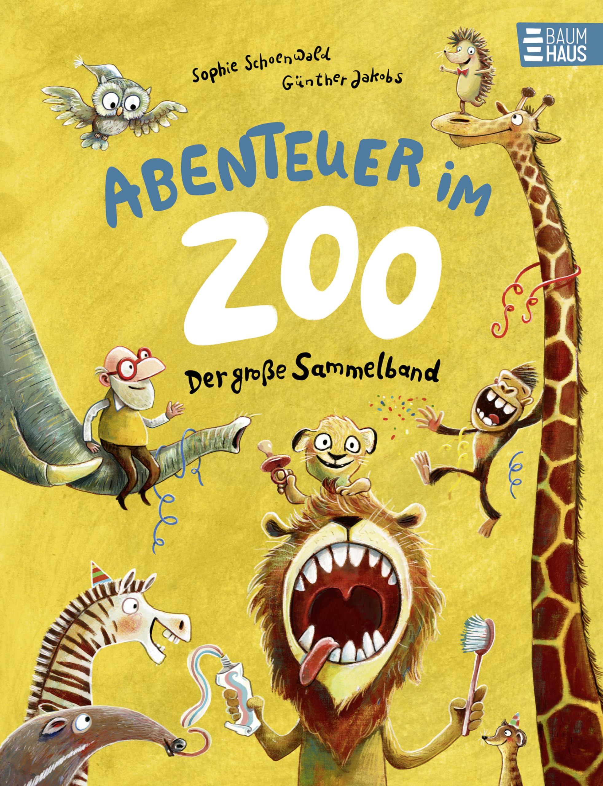 Abenteuer im Zoo - Der große Sammelband: Drei lustige Zoo-Bilderbücher ab 4 Jahren zum gemeinsamen Lesen, Entdecken und Schmunzeln