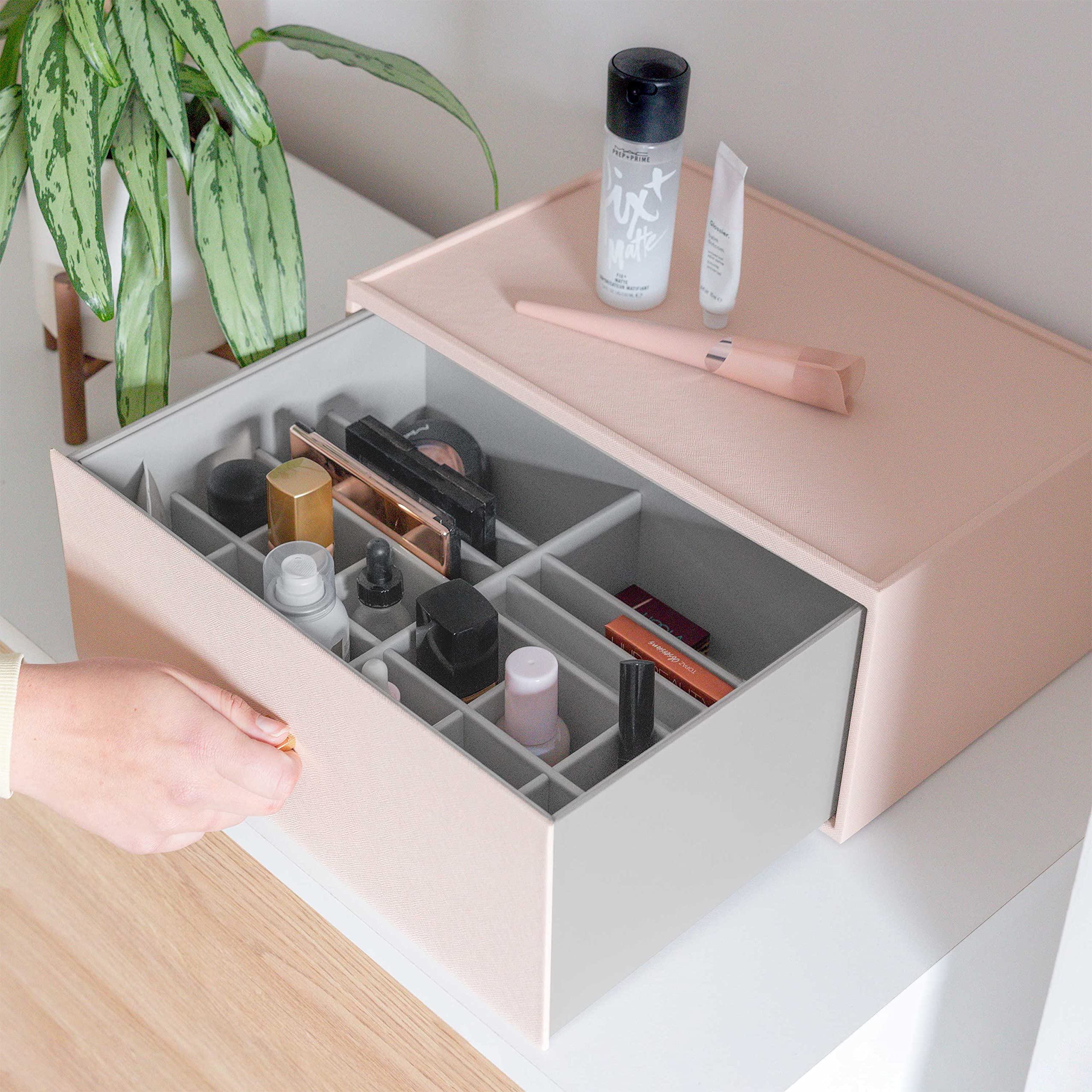 Stackers Blush Pink Supersize Makeup Deep Drawer