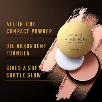 Max Factor Crème Puff Pressed Powder, 81 Truly Fair, 14g