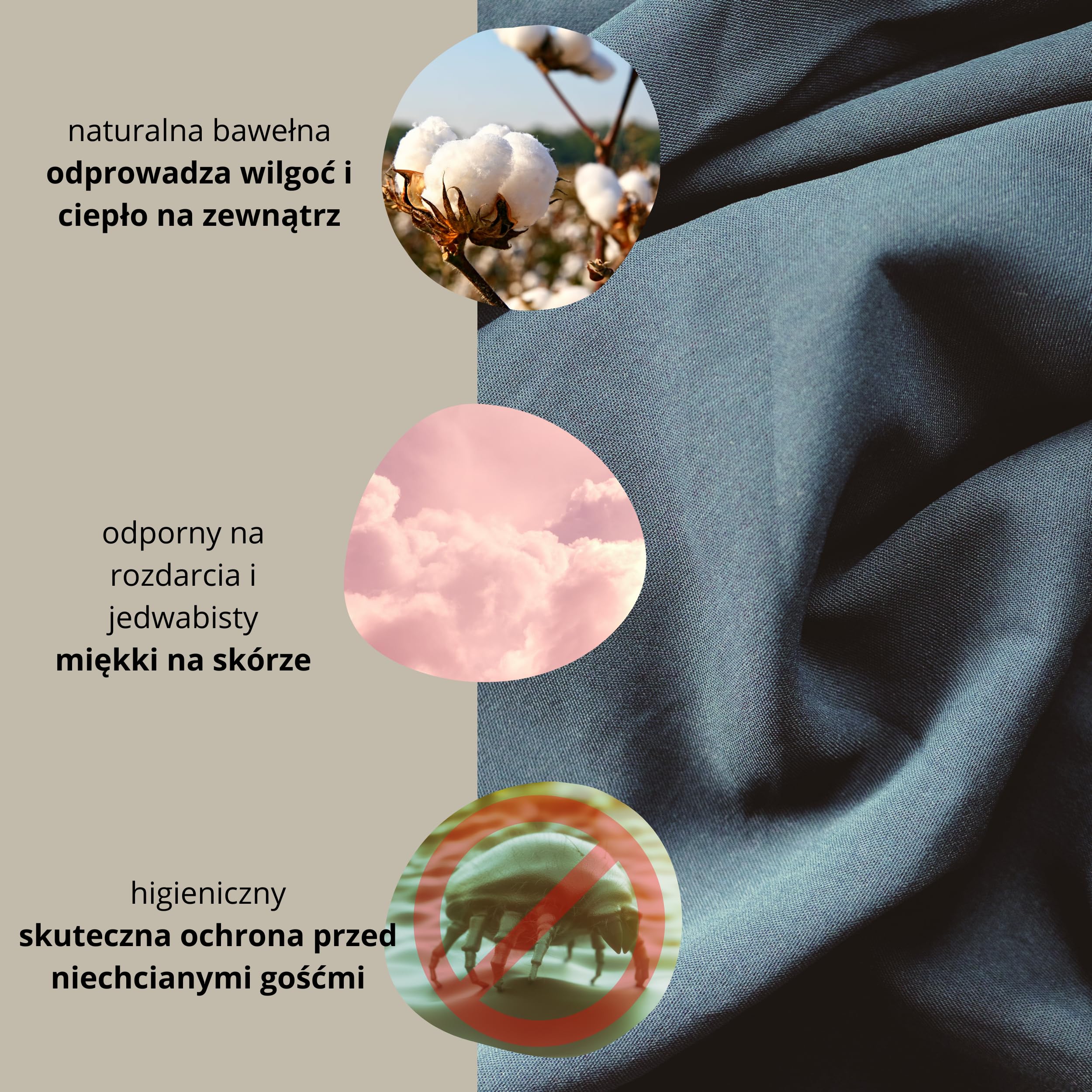 Backpacker's Journey Ultralekki śpiwór do spania (tylko 225 g) ze 100% bawełny. Higieniczny śpiwór bez zamka błyskawicznego (brak mocy cieplnej)