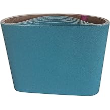 7-7/8 x 29-1/2 Inch Sanding Belts - Starcke Premium 36 Grit Blue Zirconia Cloth Belt Sanders for Woodworking, Metal, Composites & Aluminum, Autobody Sandpaper Belts, Floor Belt Sanding - 5 Pack