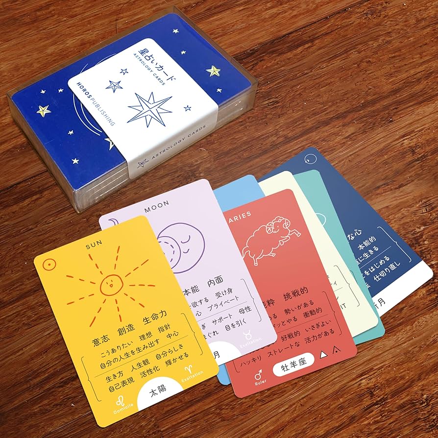 Amazon.co.jp: 星占いカード・54枚セット／西洋占星術 オラクルカード