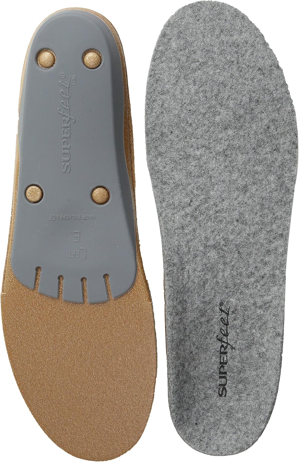 Superfeet merinoGREY, Wool Comfort and Warmth Maximum