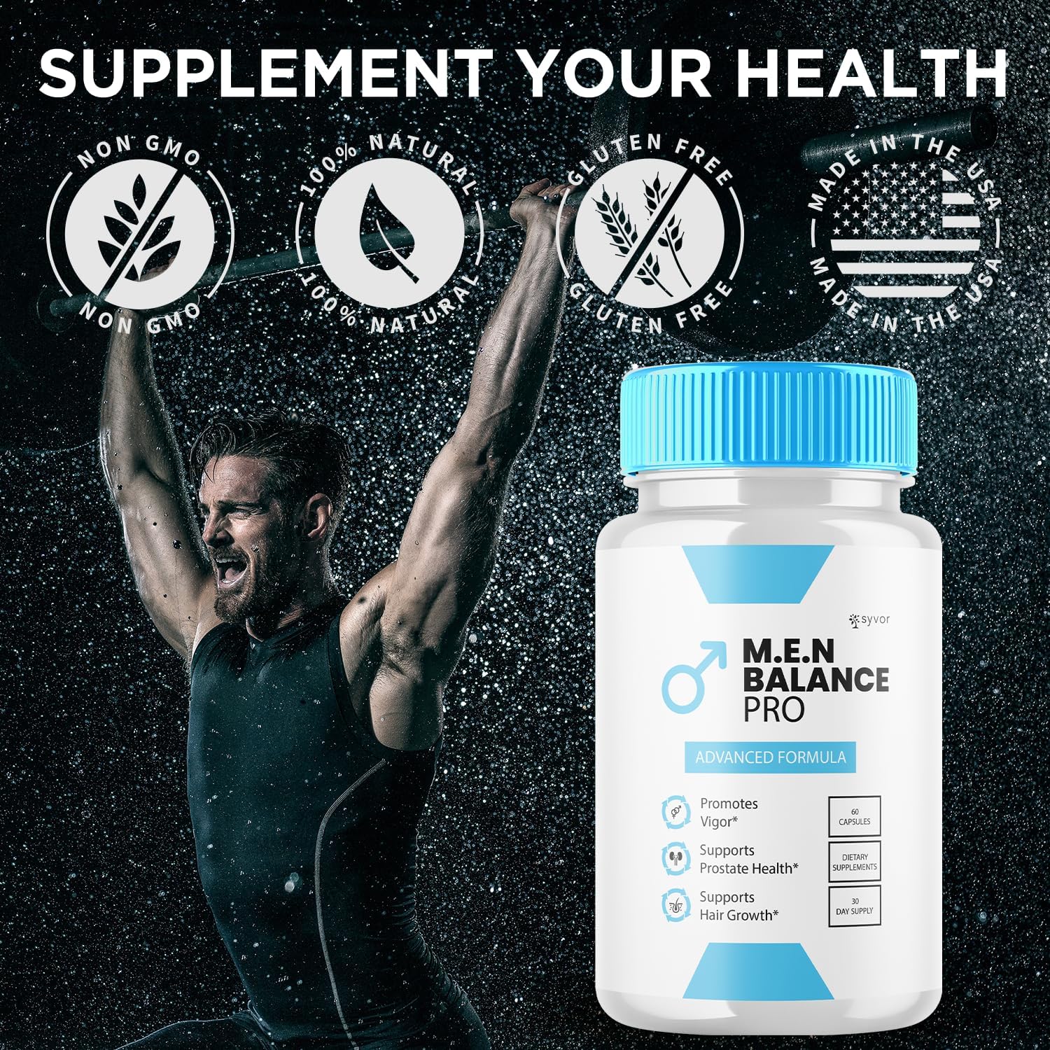 (3 Pack) Men Balance Pro Capsules, Official M.E.N. Balance Pro Pills with All Natural Ingredients, Advanced Health Support Supplement with Maximum Strength Active Lifestyle Vitamins (180 Capsules) - Image 6