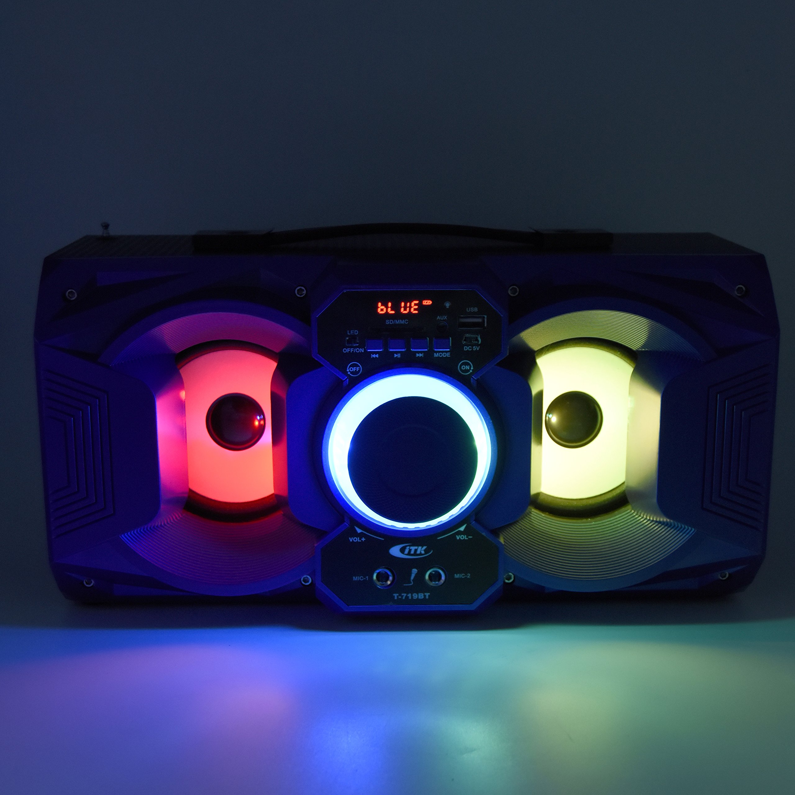 Altavoces Bluetooth portátiles azul potente - Alta Calidad - Envío Rápido