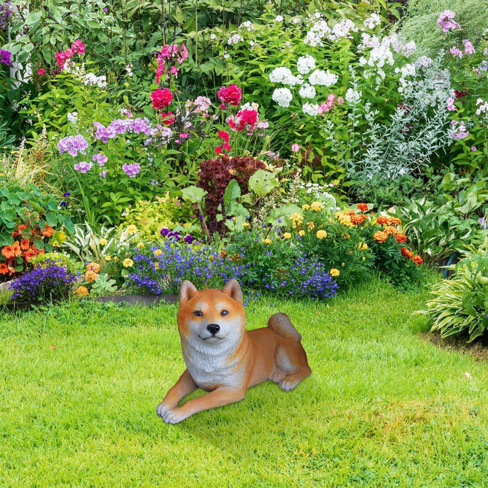 Generisch Statuette di cane in miniatura, scultura di animali ornamentali