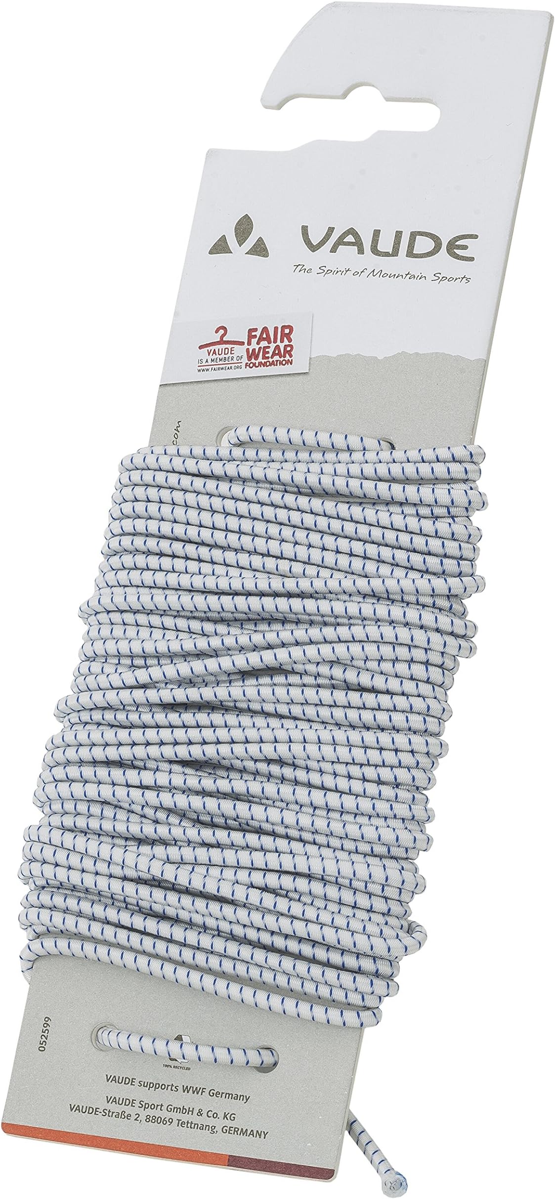 Vaude Shock Cord 10m Replacement Part Blue/Offwhite