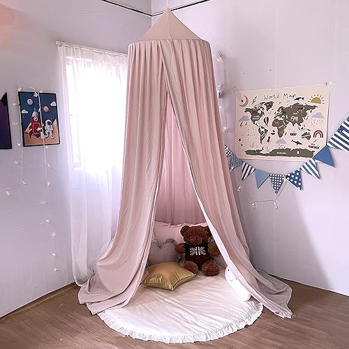 Miniatura 8 de Toldo extra grande para cama de niños y niñas, para decoración de dormitorio, toldo para cuna, toldo para guardería, toldo colgante de luz con