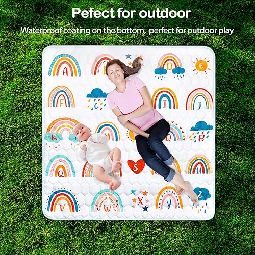 Miniatura 7 de KIDFRID Premium Baby Play Mats for Floor - 50" X 50" Play Mat for Playpen - Odorless Play Mats for Babies and Toddlers,Infants -Machine Washable and