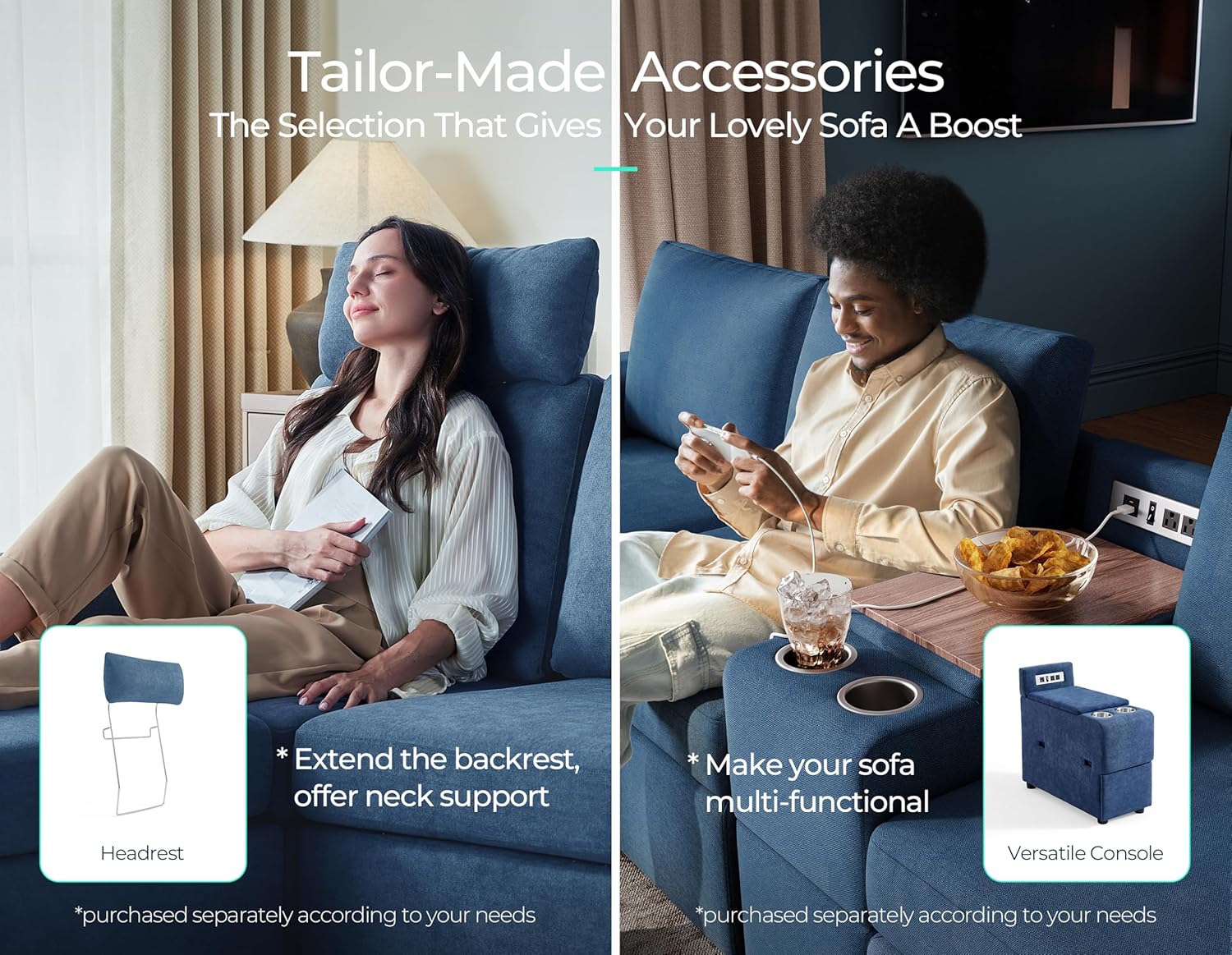 Hidden storage compartment in a sofa seat